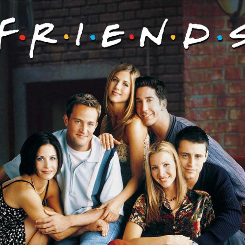 friends sitcom tv show poster with friends cast