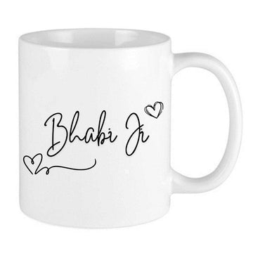 white mug with black bhabi ji sister in law design for indian family