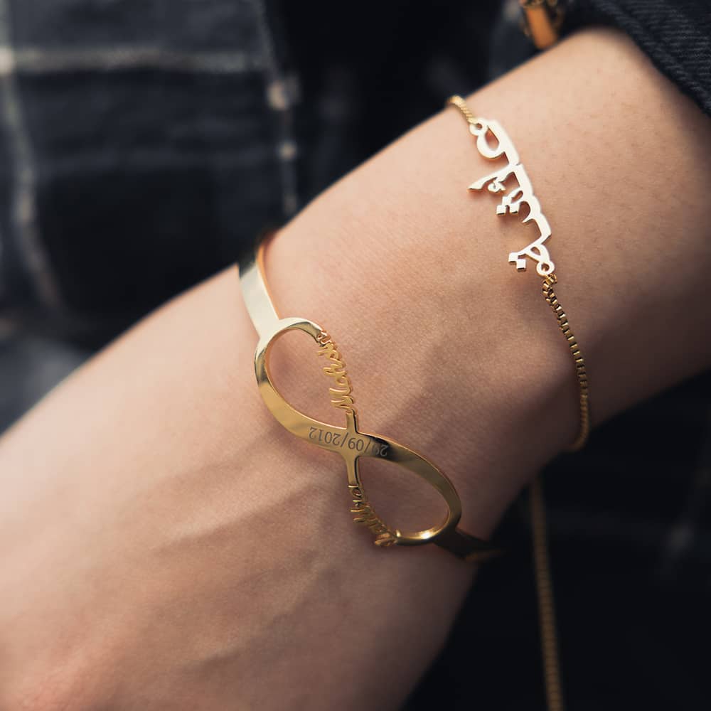 Custom Personalised Name Bracelet for Women – ArtByZakia