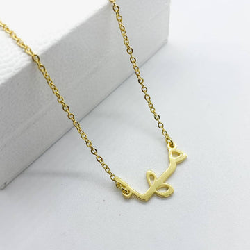 Maha arabic name necklace in 18ct gold plated