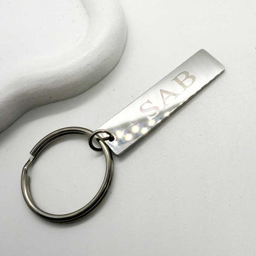 stainless steel engraved keychain