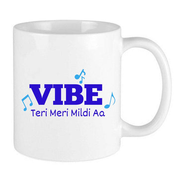 diljit dosanjh vibe teri meri mildi aa white mug