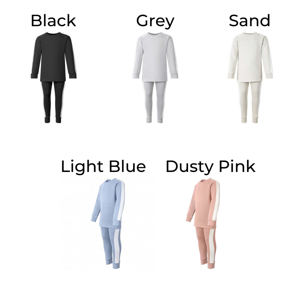 colour chart for kids tracksuit sets